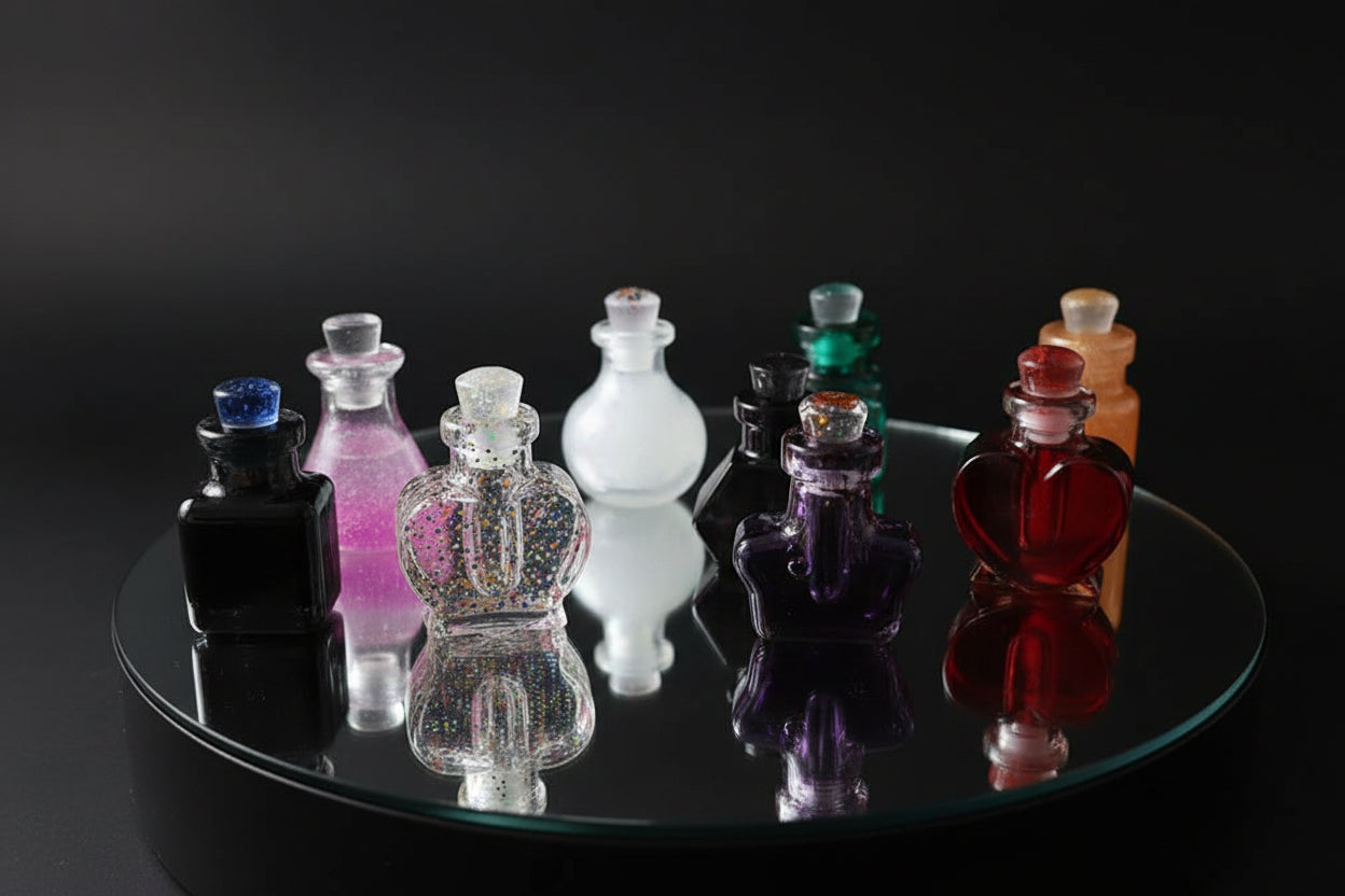 Small resin bottle