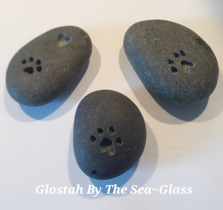 Hand Carved Beach Stones