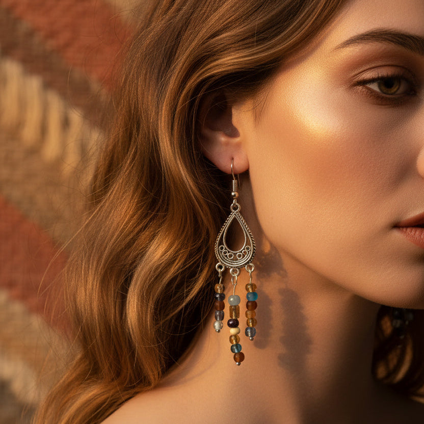 sliver teardrop dangle
