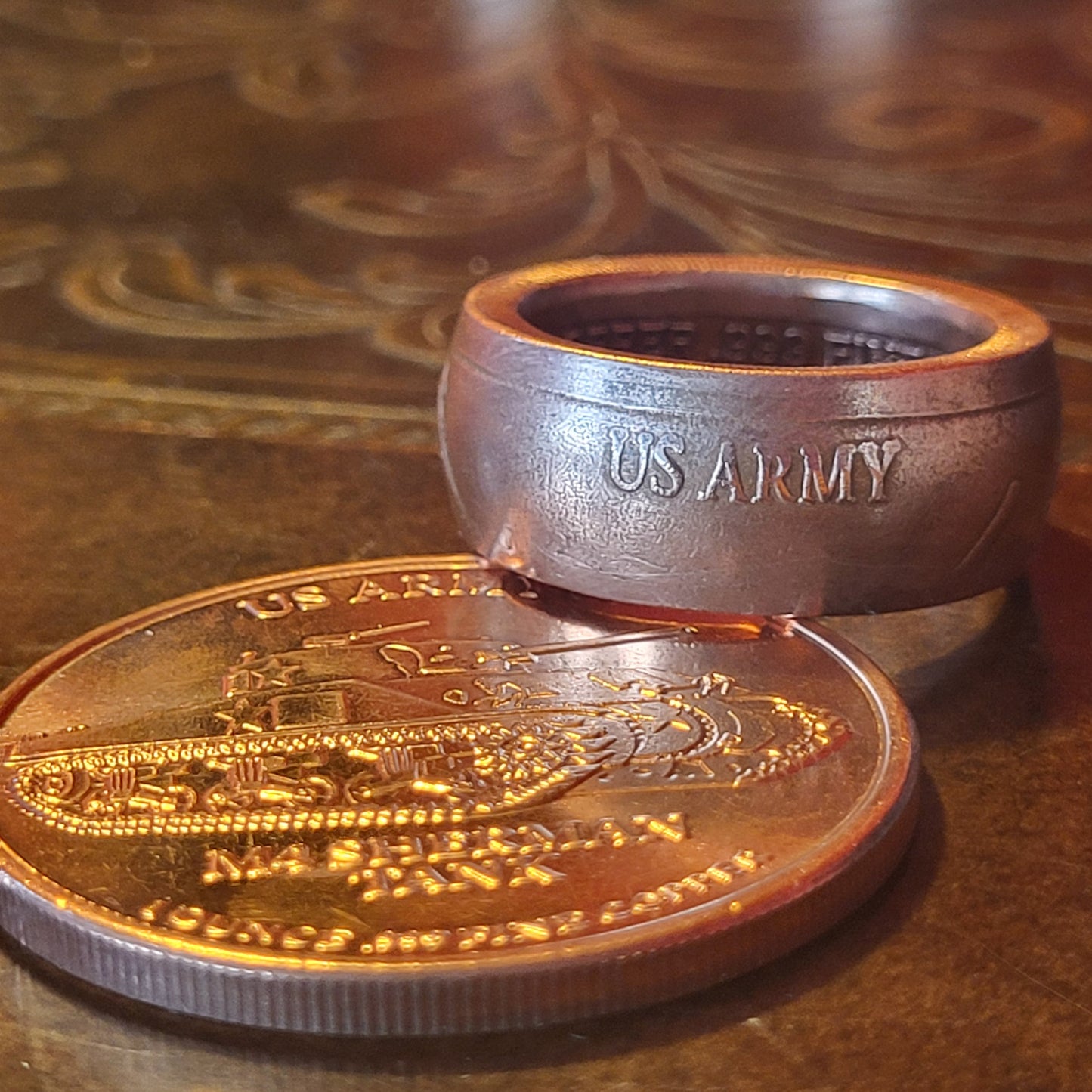 1oz .999 Army Copper Ring