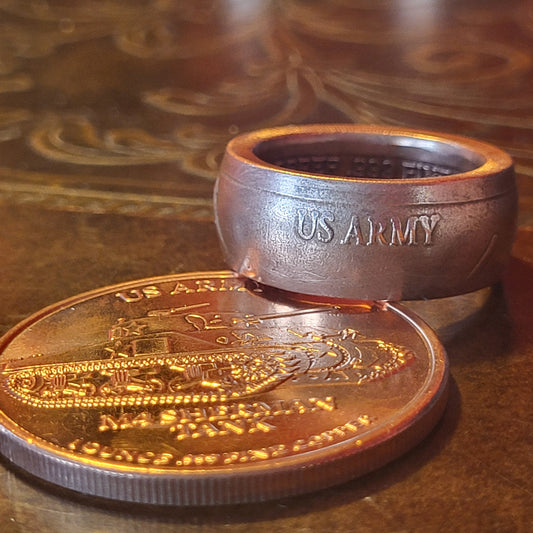 1oz .999 Army Copper Ring